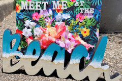 Meet Me at the Beach flower box/board